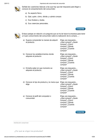 MARKETING EN EL PUNTO DE VENTA - TEMA 3 ANÁLISIS DEL CONSUMIDOR - FP A ...