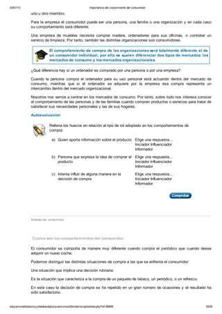 MARKETING EN EL PUNTO DE VENTA - TEMA 3 ANÁLISIS DEL CONSUMIDOR - FP A ...