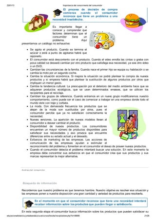 MARKETING EN EL PUNTO DE VENTA - TEMA 3 ANÁLISIS DEL CONSUMIDOR - FP A ...