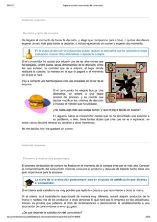 MARKETING EN EL PUNTO DE VENTA - TEMA 3 ANÁLISIS DEL CONSUMIDOR - FP A ...