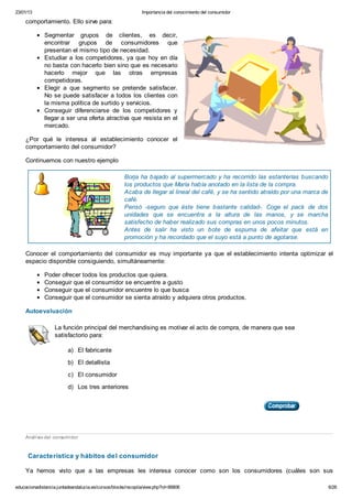 MARKETING EN EL PUNTO DE VENTA - TEMA 3 ANÁLISIS DEL CONSUMIDOR - FP A ...