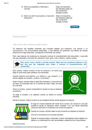 MARKETING EN EL PUNTO DE VENTA - TEMA 3 ANÁLISIS DEL CONSUMIDOR - FP A ...