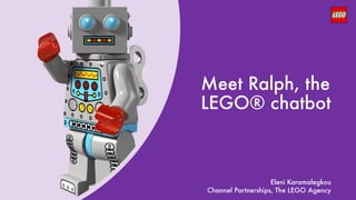 Eleni Karamalegkou [LEGO], We Want More Than Just A Good Story: Engage ...