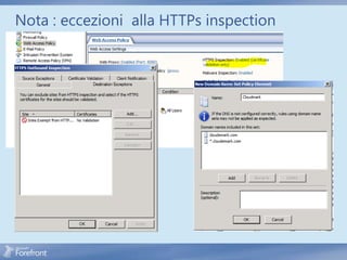 Nota : eccezioni alla HTTPs inspection
 