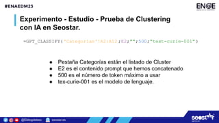 ENAEDM23 - Antonio López (SEOstar). Clustering