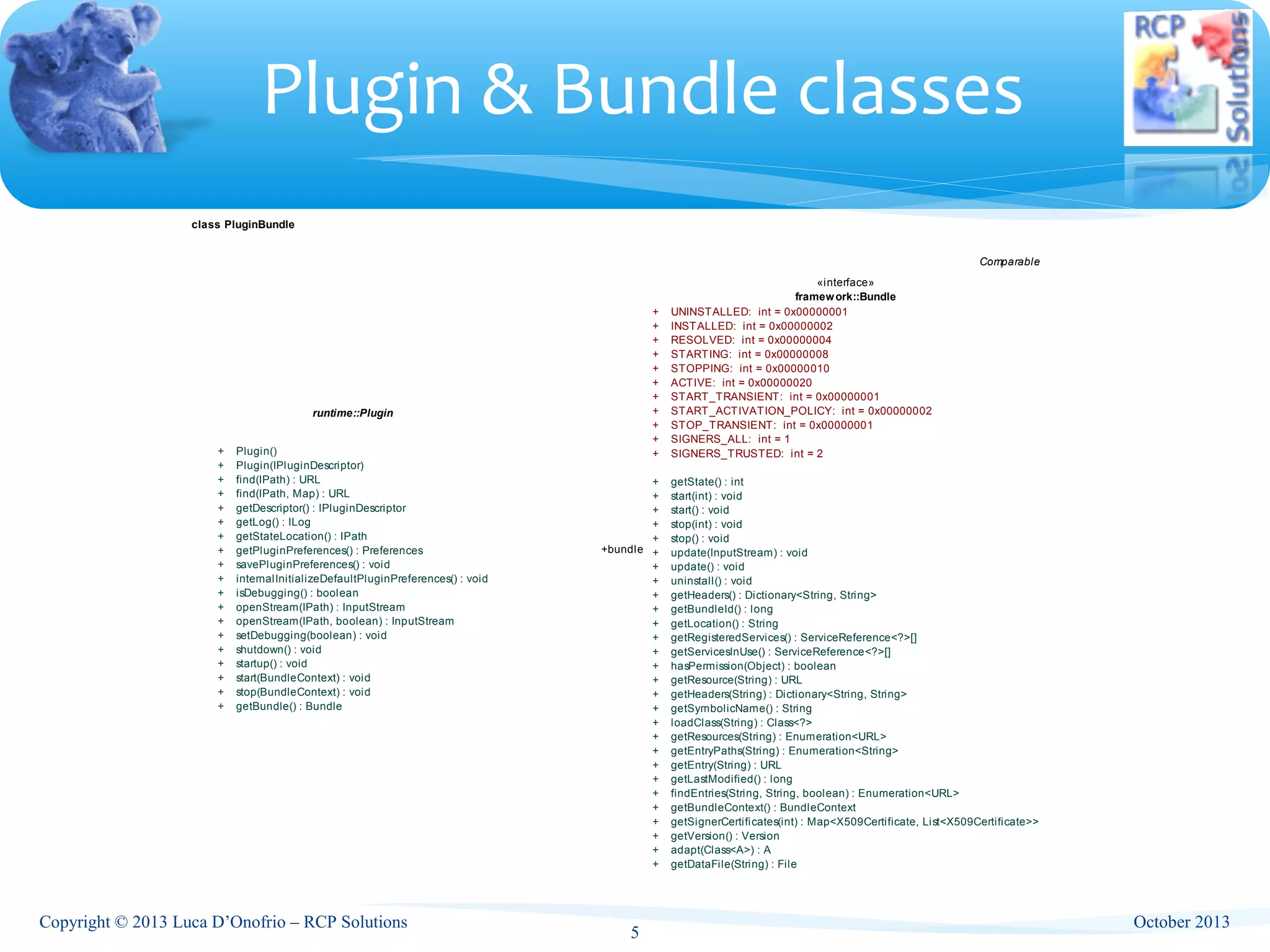 Eclipse Training - Main eclipse ecosystem classes | PPT