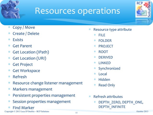 Eclipse Training - Main eclipse ecosystem classes | PPT
