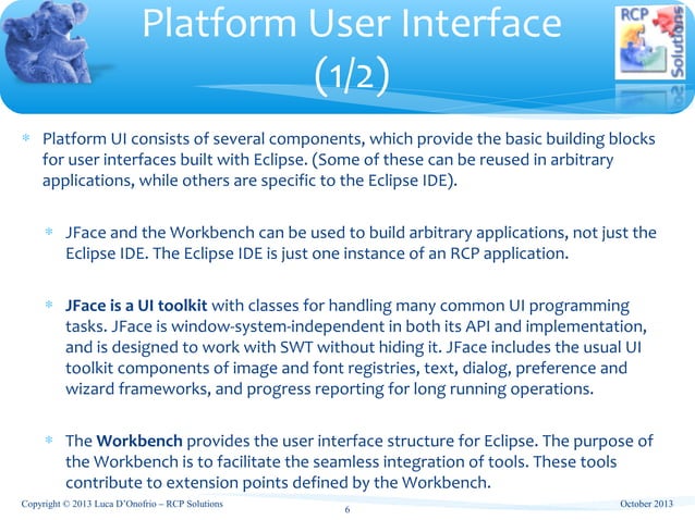 Eclipse Training - Main eclipse ecosystem classes | PPT