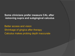 Periodontal examination and diagnosis | PPT