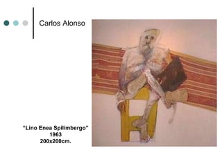 Carlos Alonso “ Lino Enea Spilimbergo” 1963 200x200cm. 