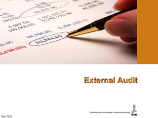 External Audit Dec 2010 