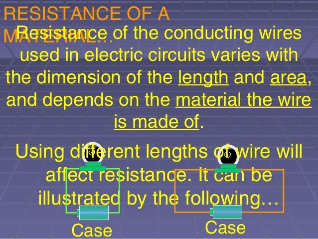 factors affecting resistance of a wire Factors affecting the resistance of a wire the aim of this experiment is to investigate one factor that affect the resistance of a wire i will do this by performing an. factors affecting resistance of a wire Factors affecting the resistance of a wire the aim of this experiment is to investigate one factor that affect the resistance of a wire i will do this by performing an.