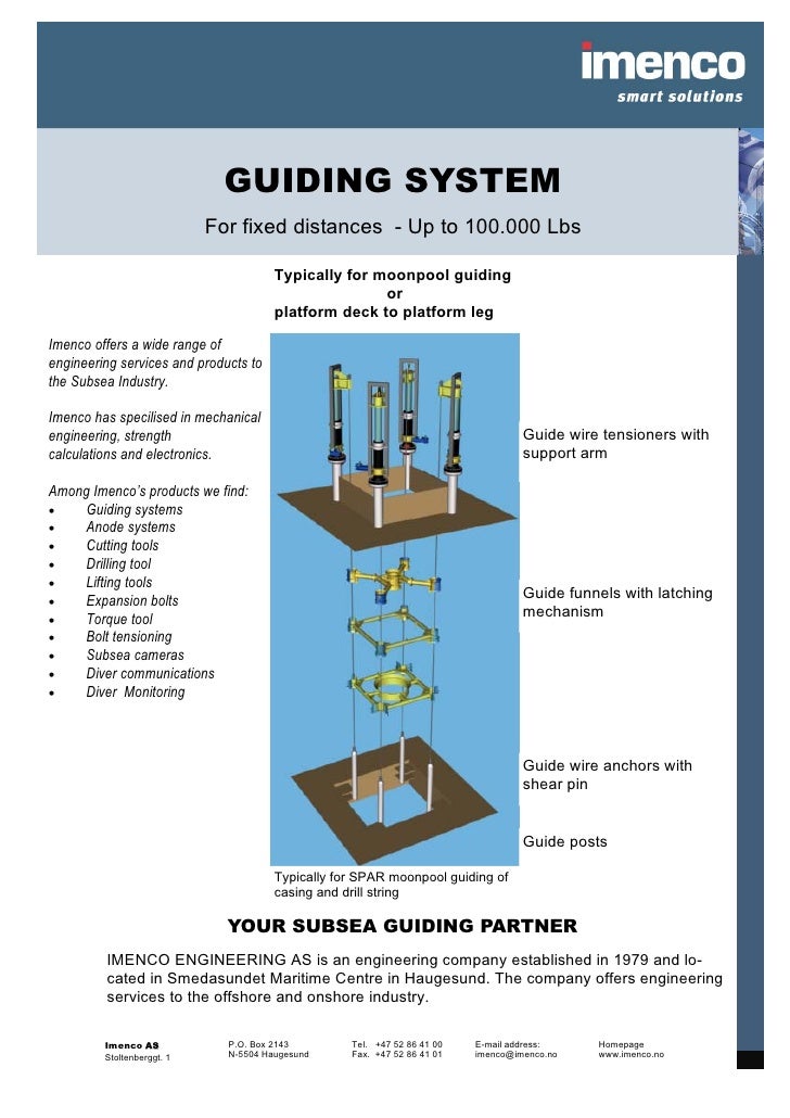 Imenco 3 fixed guiding systems2