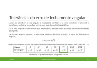 Slides de medidas angulares - topografia | PDF