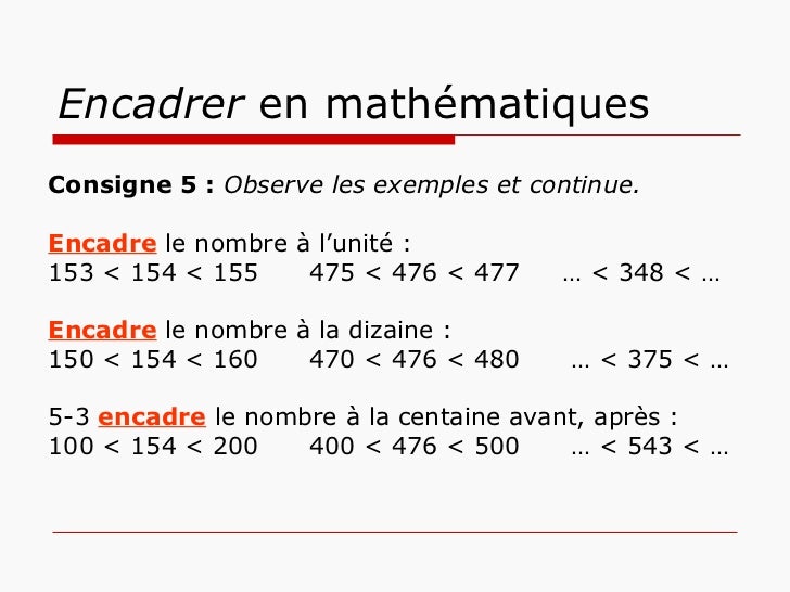 Encadrer à La Dizaine De Mille Près