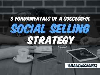 @MARKWSCHAEFER
social selling
3 fundamentals of a successful
strategy
 