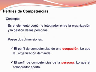 Perfiles de Competencias.