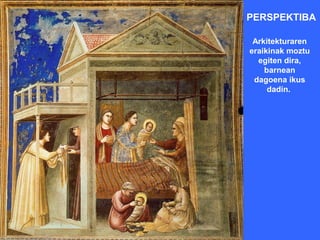 PERSPEKTIBA

 Arkitekturaren
eraikinak moztu
  egiten dira,
    barnean
 dagoena ikus
     dadin.
 