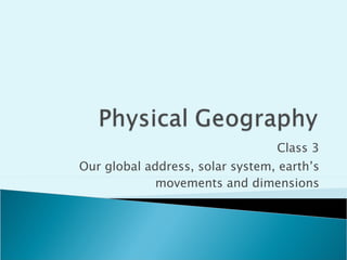Address Solar System