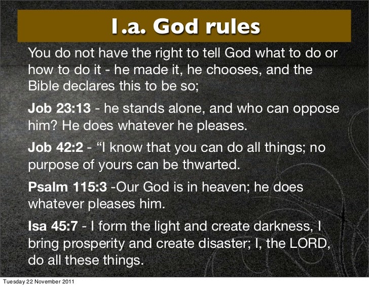 3. god attributes sovereignty