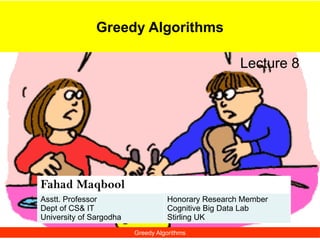 GreedyAlgorithms - Introduction to different kinds of greedy algorithms ...
