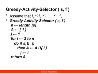 GreedyAlgorithms - Introduction to different kinds of greedy algorithms ...