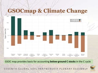 GSOCmap & Climate Change
GSOC map provides basis for accounting below-ground C stocks in the C cycle
 