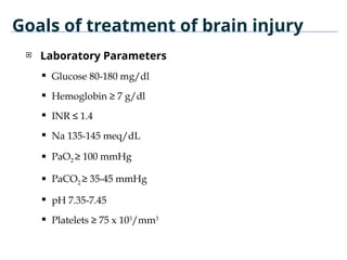 Head Injury Pao2 trauma guideline Head Trauma head injury | PPTX