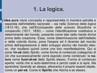 2. La filosofia della natura. 