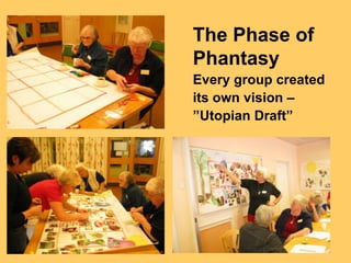 The Phase of
Phantasy
Every group created
its own vision –
”Utopian Draft”
 