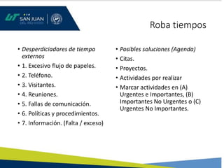 3 herramientas de la administración del tiempo | PDF