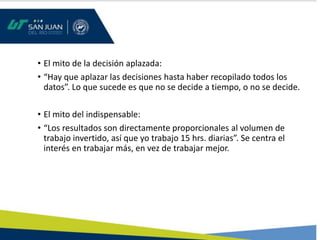 3 herramientas de la administración del tiempo | PDF