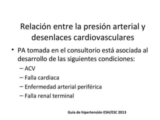 Guía de hipertensión ESH/ESC 2013
 