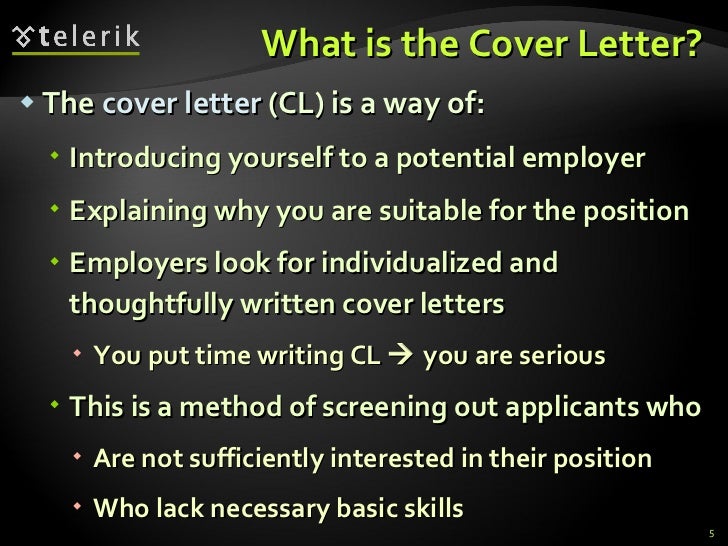 How To Write A Cover Letter