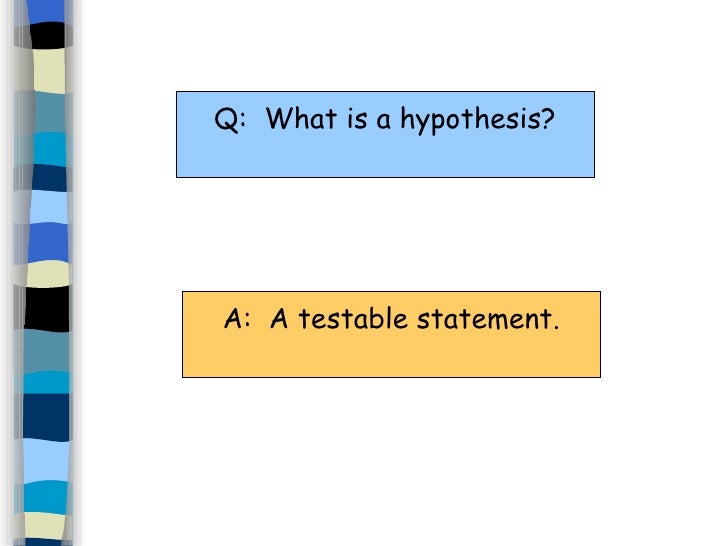 3 testable hypothesis