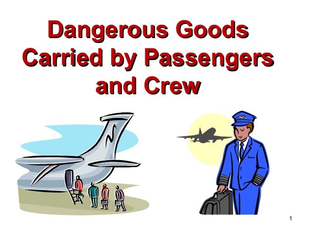 3 Iata Dg Carried By Passengers Or Crew