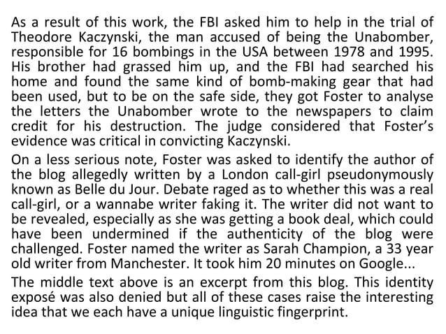 Idiolect identification | PPT