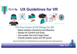 IEEE VR 2026 Course on Interaction Design for XR - Lecture 3: Designing ...