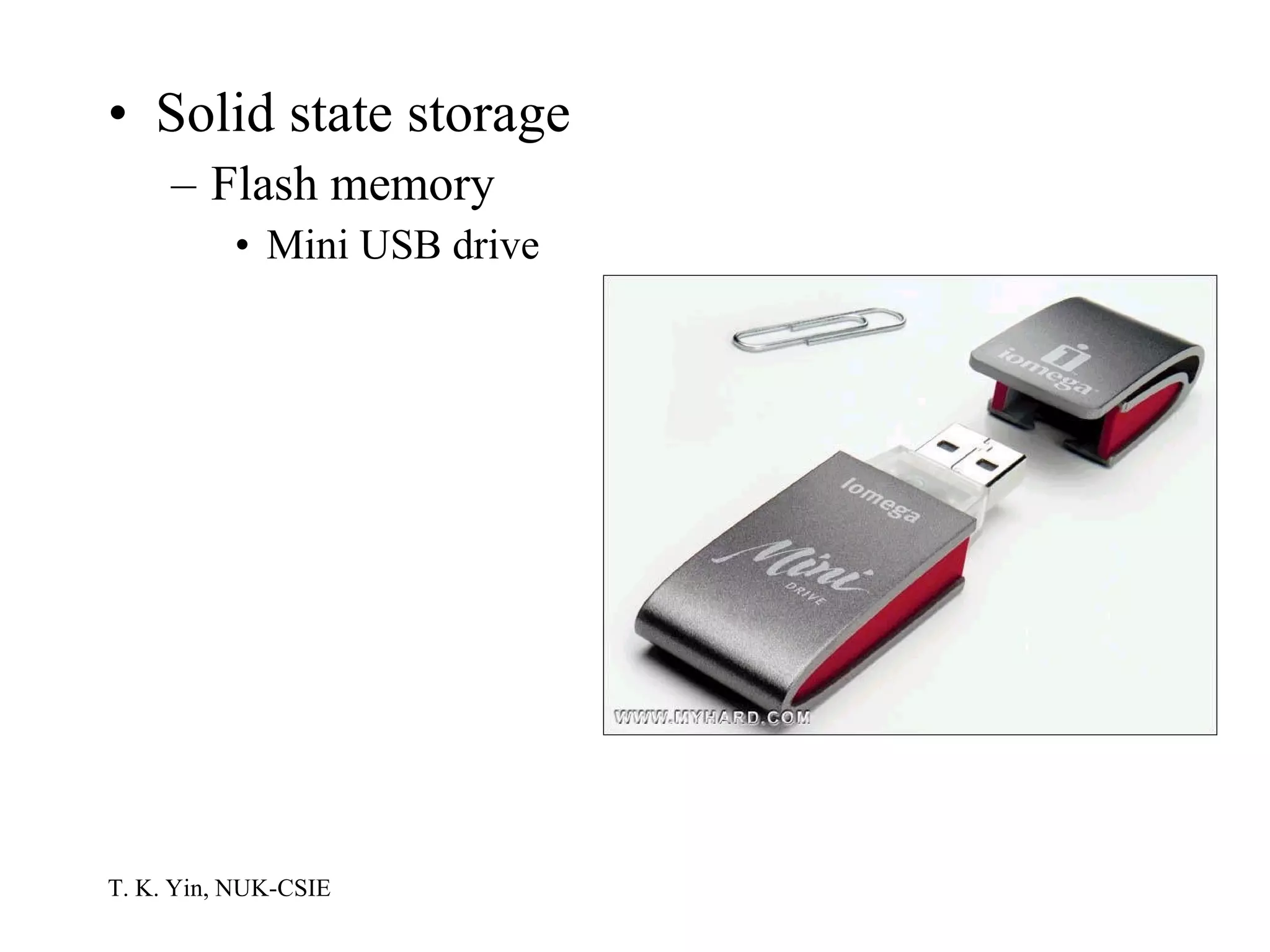 Solid state storage Flash memory Mini USB drive 