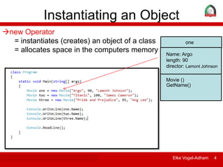 3 instantiating an object in c# (1) | PPT