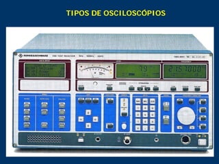 14
TIPOS DE OSCILOSCÓPIOS
 