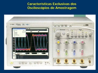 26
Características Exclusivas dos
Osciloscópios de Amostragem
 