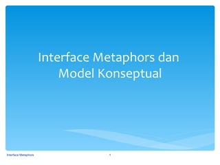 3 interface metaphors dan model konseptual-donz | PPT