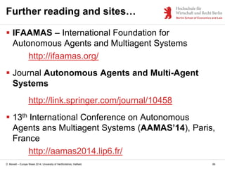 Introduction to Agents and Multi-agent Systems (lecture slides) | PDF