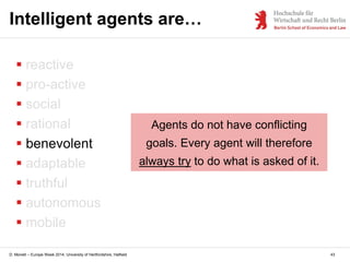 Introduction to Agents and Multi-agent Systems (lecture slides)