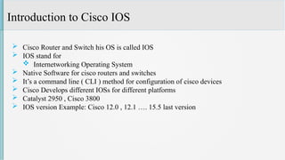 Comprehensive Introduction to Cisco IOS and Device Memory Management | PPTX