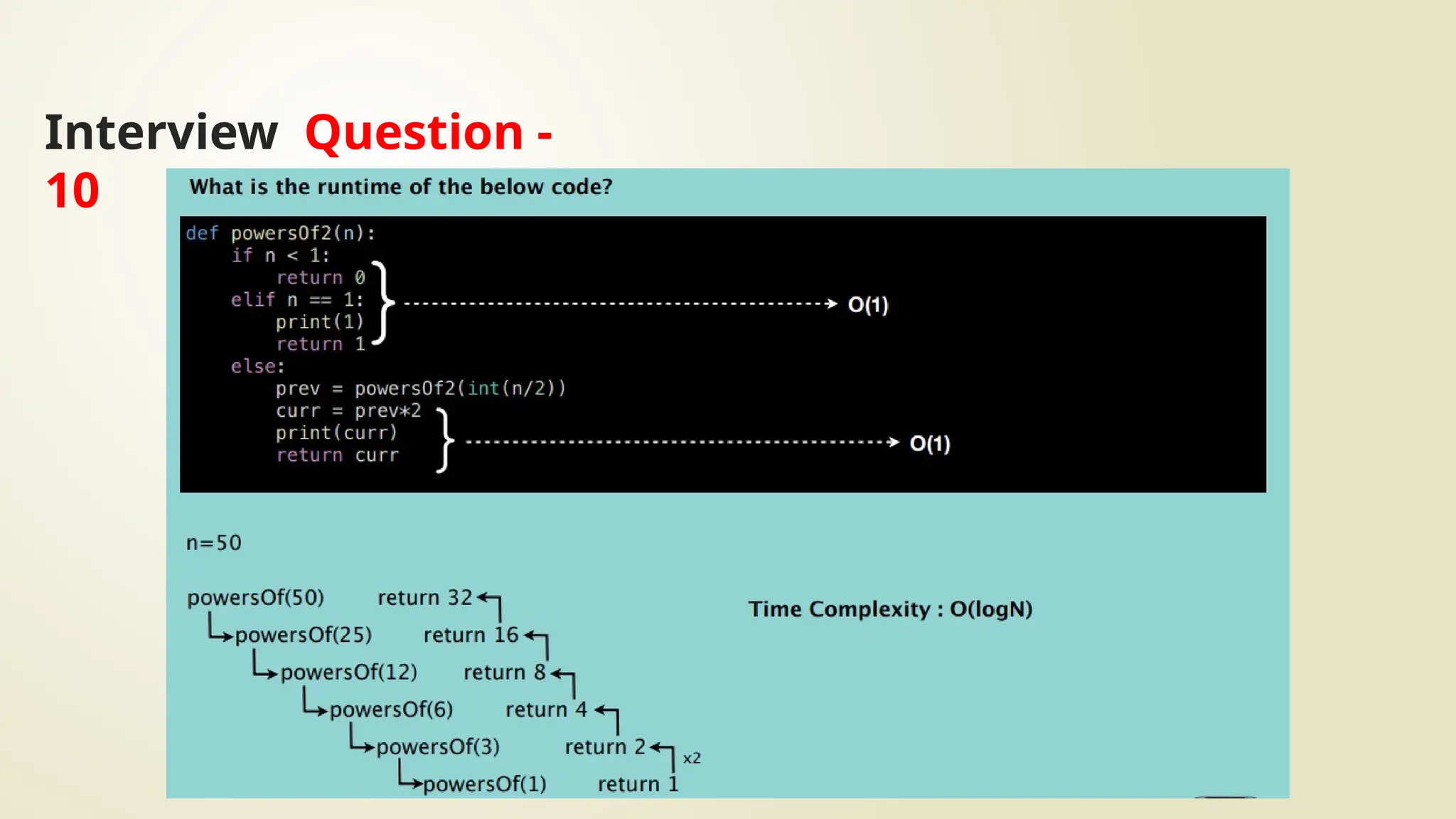 Interview Question -
10
 