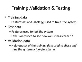 Introduction to machine learning and data science | PPTX