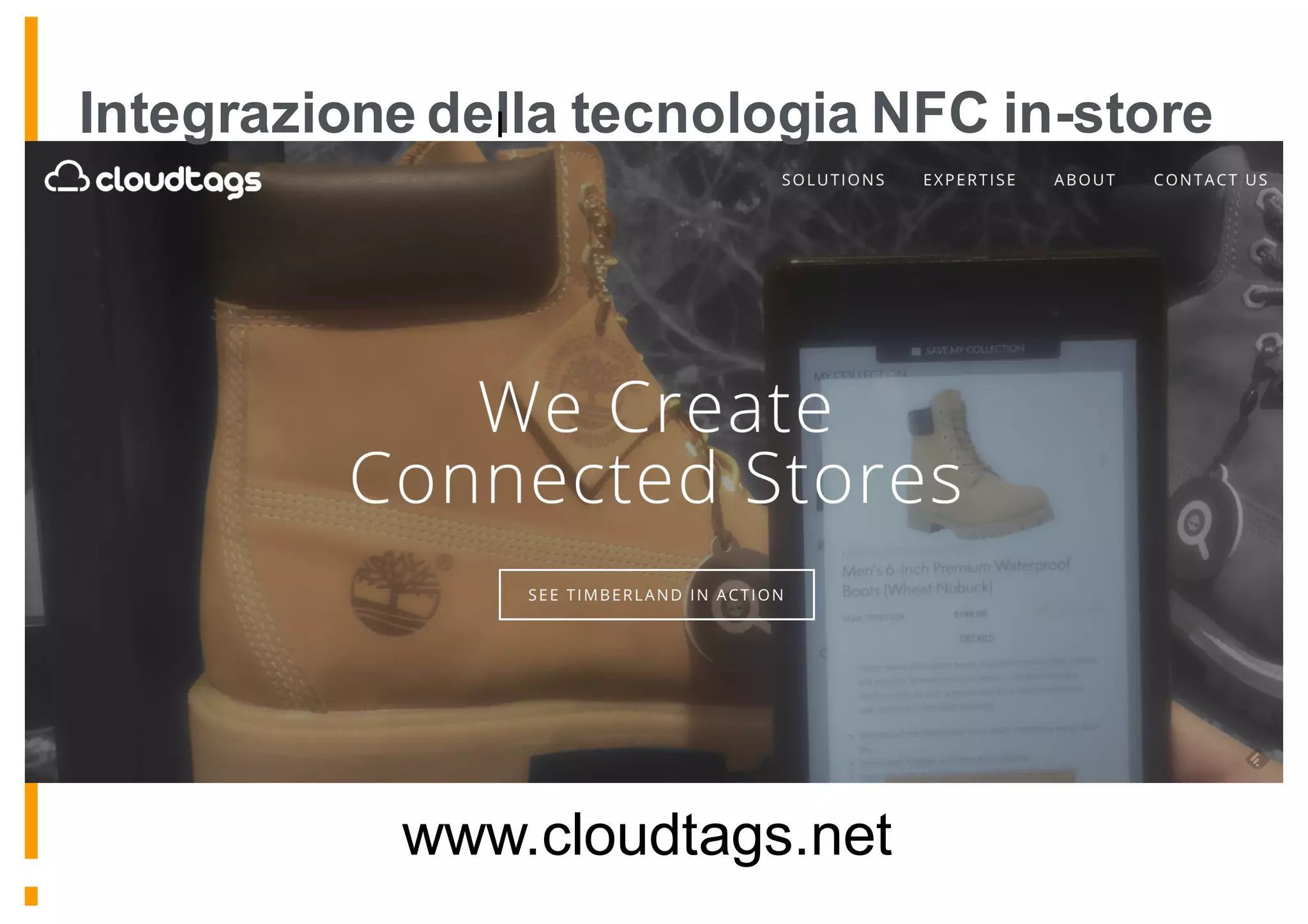 Integrazione della tecnologia NFC in-storeI
www.cloudtags.net
 