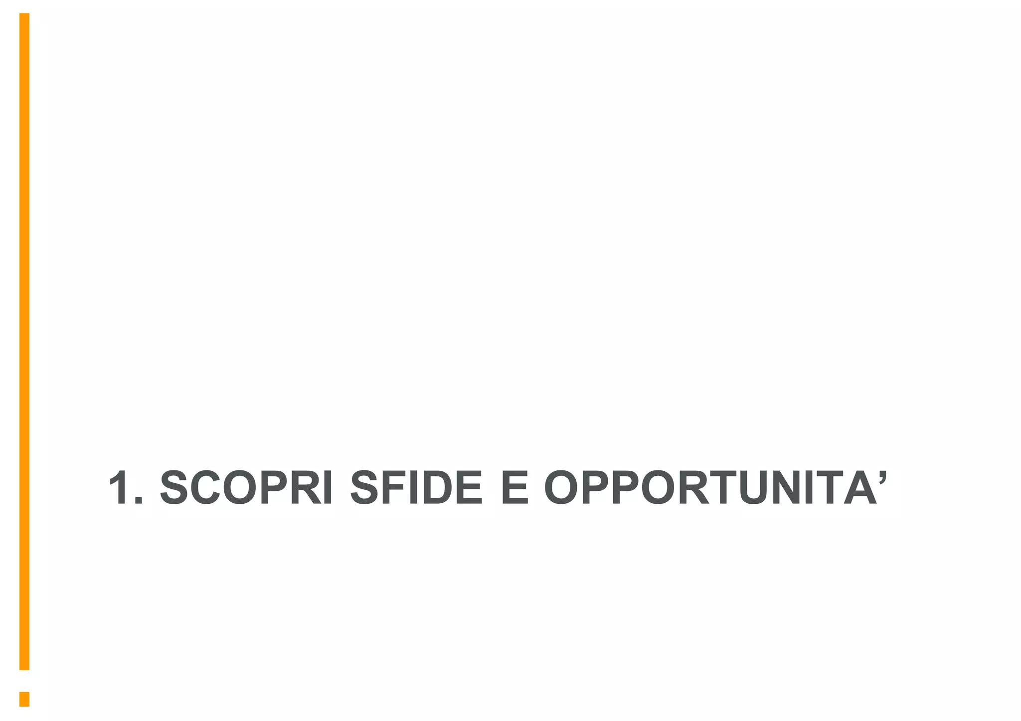 1. SCOPRI SFIDE E OPPORTUNITA’
 